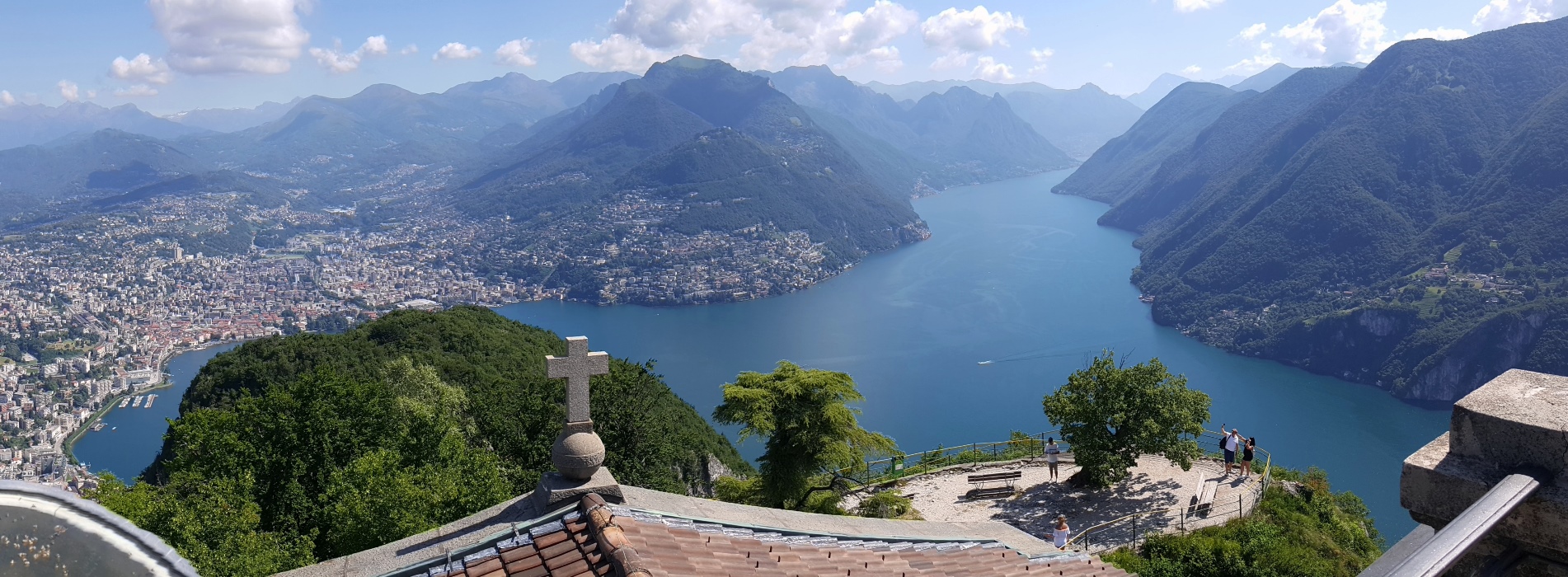 panorama from San Salvatore - view east.
